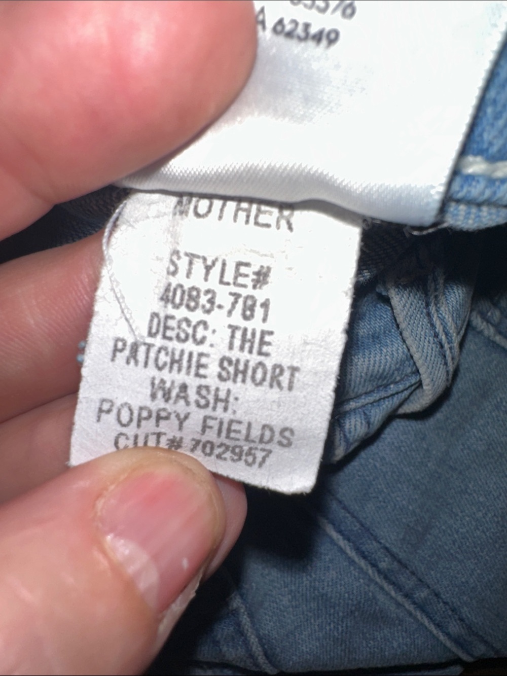 Mother Denim for Anthropologie The Patchie short in the Poppy Fields wash 25 NWT - Picture 9 of 10